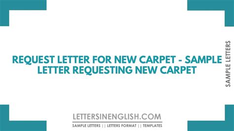 carpet change request letter